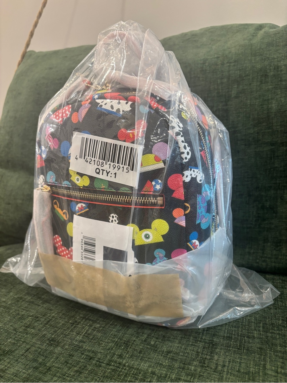 Dooney & Bourke Mickey Mouse Ear Hat backpack - Picture 2 of 9
